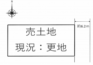 長浜市法楽寺町、土地の間取り画像です
