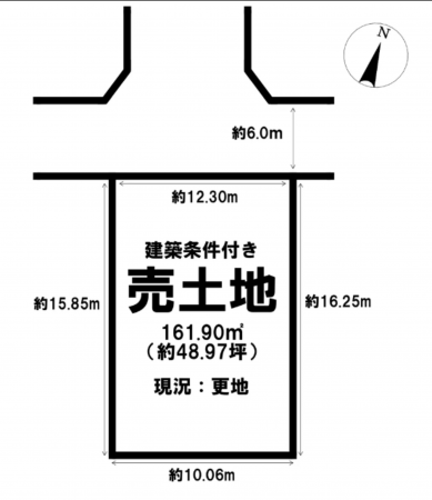 長浜市南田附町、土地の間取り画像です