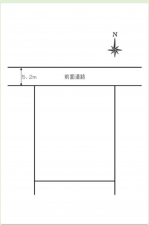 長浜市小野寺町、土地の間取り画像です