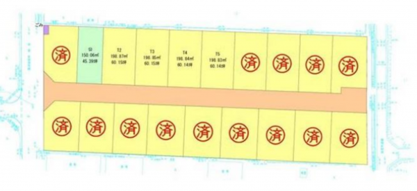 長浜市宮司町、土地の間取り画像です