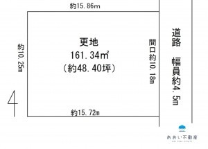 長浜市加納町、土地の間取り画像です