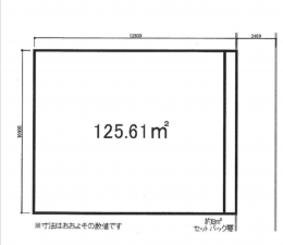 長浜市国友町、土地の間取り画像です