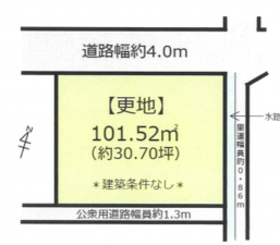 長浜市宮前町、土地の間取り画像です