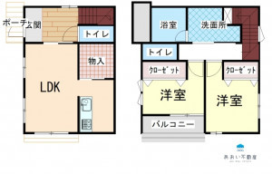 長浜市宮前町、新築一戸建ての間取り画像です