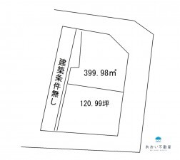 米原市磯、土地の間取り画像です
