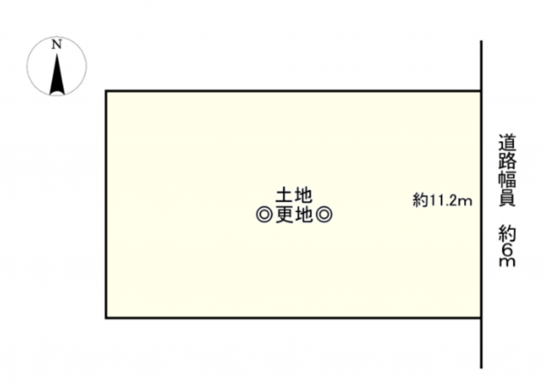 長浜市室町、土地の間取り画像です
