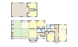 米原市、中古一戸建ての間取り画像です