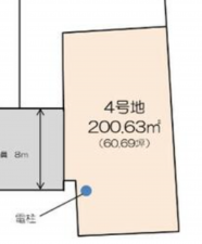長浜市神照町、土地の間取り画像です