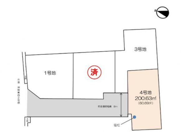長浜市神照町、土地の画像です