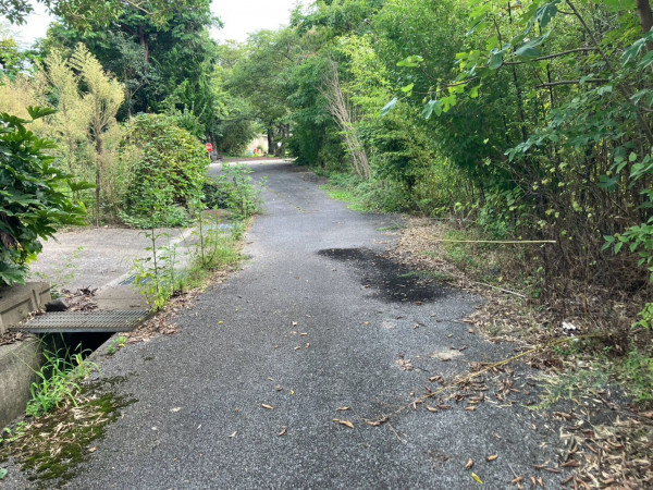 米原市堂谷、中古一戸建ての前面道路を含む現地写真画像です