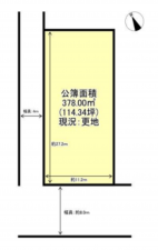 長浜市西浅井町、土地の間取り画像です