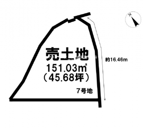 栗東市、土地の間取り画像です