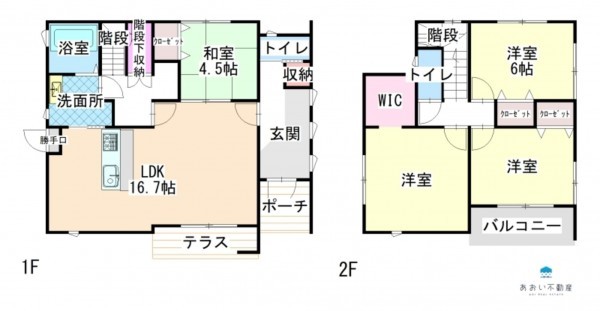 米原市、新築一戸建ての間取り画像です
