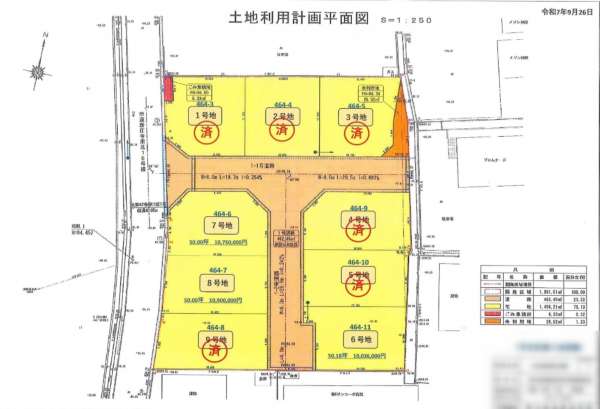 長浜市新庄寺町、土地の間取り画像です