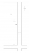 長浜市木之本町、土地の間取り画像です