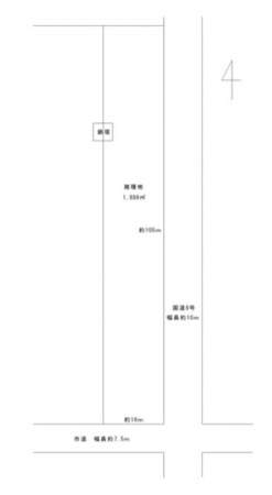長浜市木之本町、土地の間取り画像です