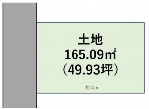 長浜市法楽寺町、土地の間取り画像です