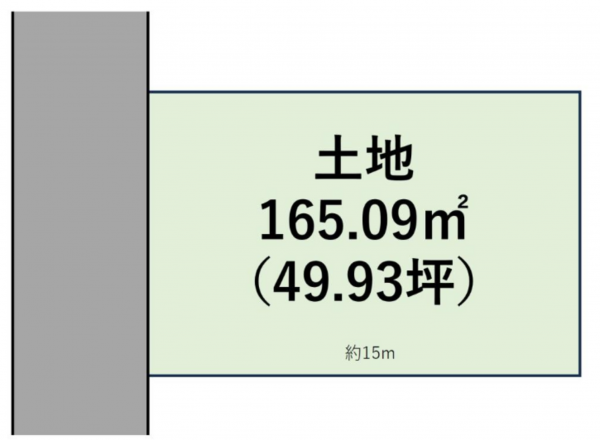 長浜市法楽寺町、土地の間取り画像です