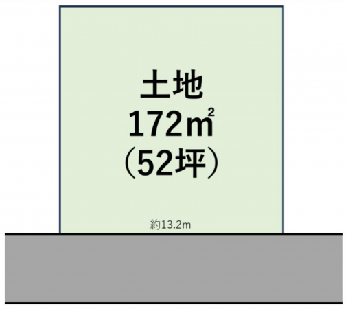 長浜市三ツ矢元町、土地の間取り画像です