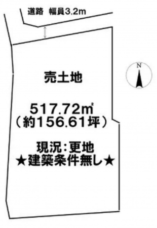 米原市宇賀野、土地の画像です