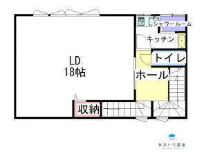 長浜市神前町、中古一戸建ての間取り画像です
