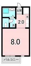 上尾市愛宕、マンションの間取り画像です