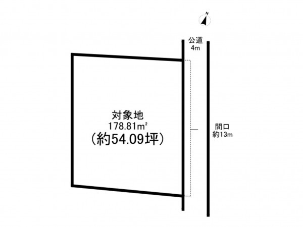 上尾市大字上、土地の間取り画像です