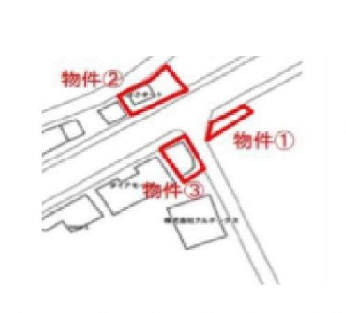 上尾市大字平方、土地の間取り画像です