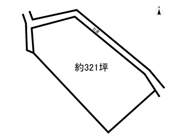 上尾市大字平塚、土地の間取り画像です