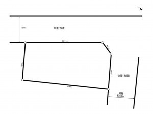 上尾市浅間台、土地の間取り画像です