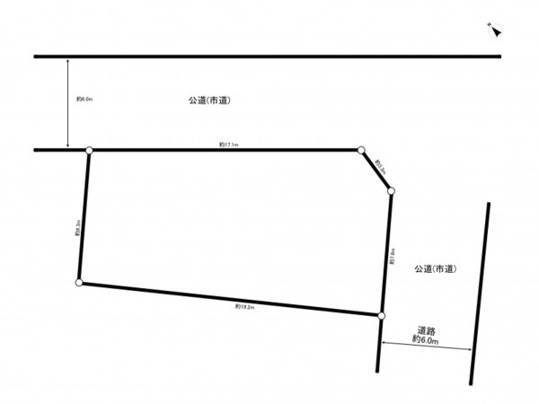 上尾市浅間台、土地の間取り画像です