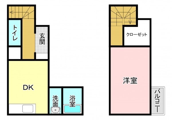 上尾市富士見、中古一戸建ての間取り画像です