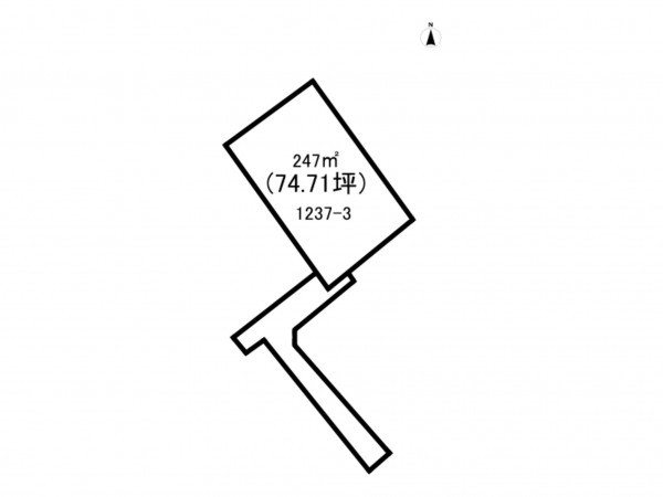 上尾市大字上尾村、土地の間取り画像です