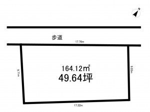 上尾市大字壱丁目、土地の間取り画像です