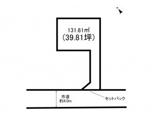 上尾市西宮下、土地の間取り画像です