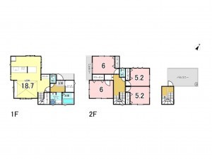 上尾市栄町、新築一戸建ての間取り画像です