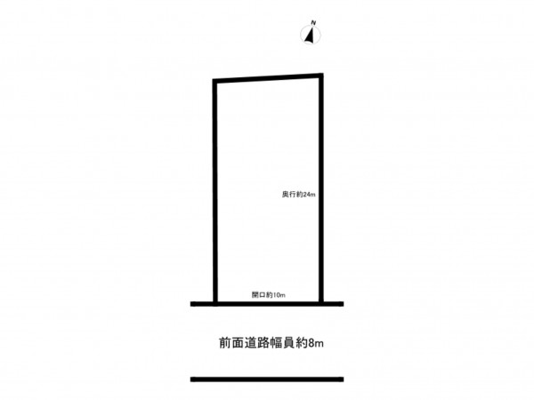上尾市本町、土地の間取り画像です