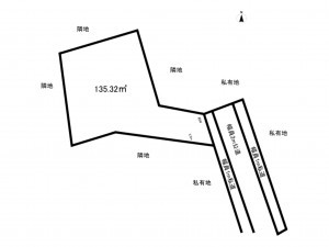 上尾市大字久保、土地の間取り画像です