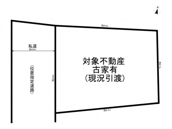 上尾市本町、土地の間取り画像です