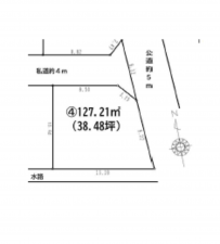 上尾市本町、土地の間取り画像です