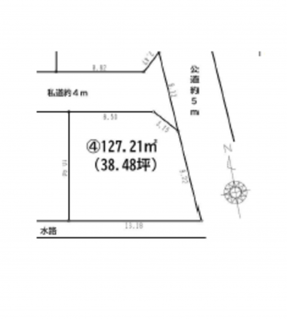 上尾市本町、土地の間取り画像です