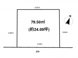 上尾市大字上、土地の間取り画像です