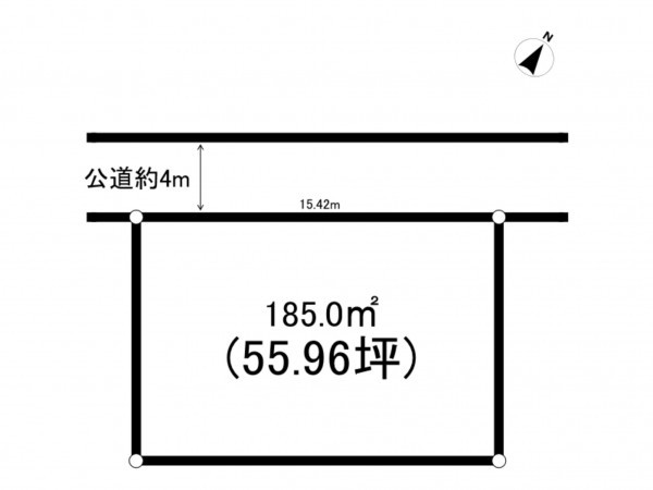 上尾市大字畔吉、土地の間取り画像です