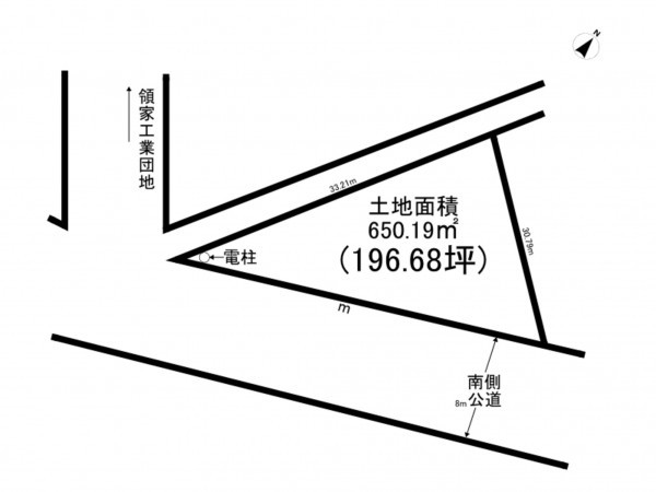 上尾市大字畔吉、土地の間取り画像です