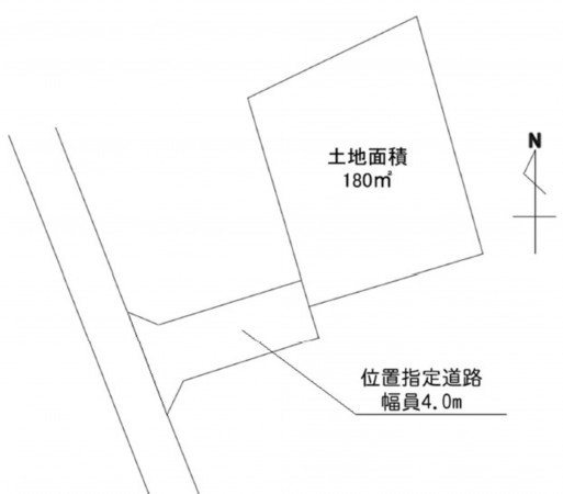 上尾市大字平方、土地の間取り画像です