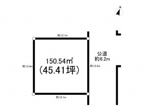 上尾市向山、土地の間取り画像です