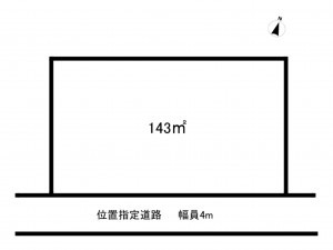 上尾市大字原市、土地の間取り画像です