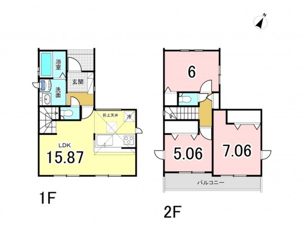 上尾市大字小泉、新築一戸建ての間取り画像です