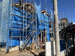 上尾市柏座、新築一戸建ての外観画像です