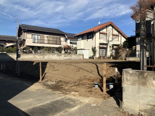 上尾市柏座、新築一戸建ての外観画像です